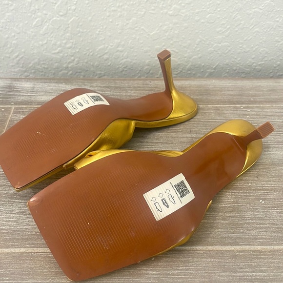 ASOS Gold Bow Mules - Picture 3 of 4